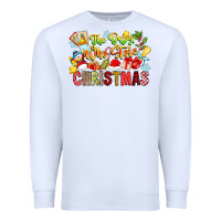 White The Boy Who Stole Christmas Premium Sweatshirt - CowhideDigitalArt