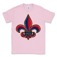 Bubblegum Pink louisiana fleur de lis Classic Tee - BarkalooDesign