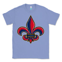 Colony Blue louisiana fleur de lis Classic Tee - BarkalooDesign