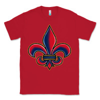 Red louisiana fleur de lis Classic Tee - BarkalooDesign