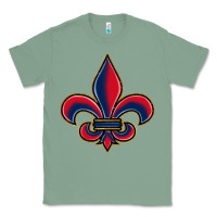 Sage louisiana fleur de lis Classic Tee - BarkalooDesign