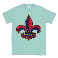 Seafoam louisiana fleur de lis Classic Tee - BarkalooDesign