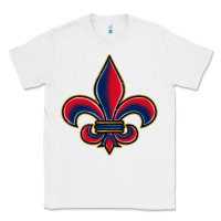 White louisiana fleur de lis Classic Tee - BarkalooDesign