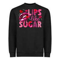 Black Lips like sugar Valentine's Day Heavyweight Sweatshirt - HowdyJamesFarm