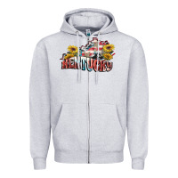 Heather Grey kentucky 4th of july Zipper Hoodie - FaDigitalArtStudio