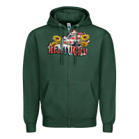 Sports Green kentucky 4th of july Zipper Hoodie - FaDigitalArtStudio