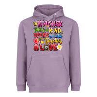 Lavender a Teacher Takes a Hand Opens a mind and Touches A Heavyweight Hoodie - CowhideDigitalArt