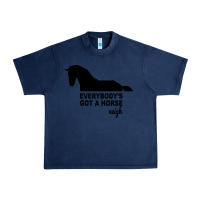 Navy everybody's gotta horse neigh Urban Heavy Tee - Bettercallsaul