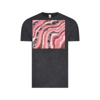 Vintage Black valentine's day watercolor Vintage Tee - RanaPortraitStore