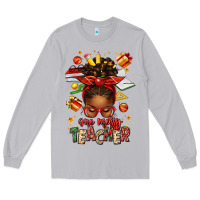 Moon Dust one merry teacher afro messy bun Long Sleeve Tee - texasbilliewilder