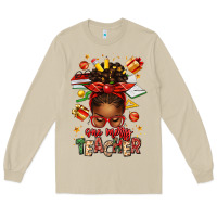 Mushroom one merry teacher afro messy bun Long Sleeve Tee - texasbilliewilder