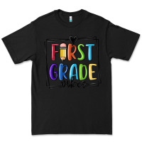 Black 1st grade vibes Premium Tee - MaliasSmallBusiness