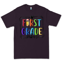Plum 1st grade vibes Premium Tee - MaliasSmallBusiness
