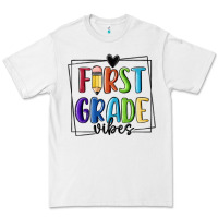 White 1st grade vibes Premium Tee - MaliasSmallBusiness