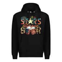 Black Stars stripes beer Premium Hoodie - FaDigitalArtStudio