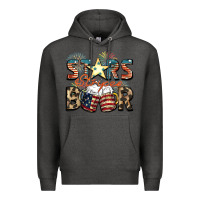 Charcoal Heather Stars stripes beer Premium Hoodie - FaDigitalArtStudio