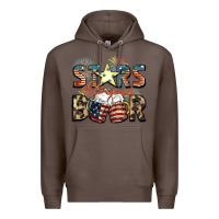 Coffee Stars stripes beer Premium Hoodie - FaDigitalArtStudio