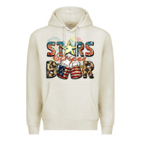 Oatmeal Heather Stars stripes beer Premium Hoodie - FaDigitalArtStudio