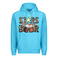 Ocean Blue Stars stripes beer Premium Hoodie - FaDigitalArtStudio
