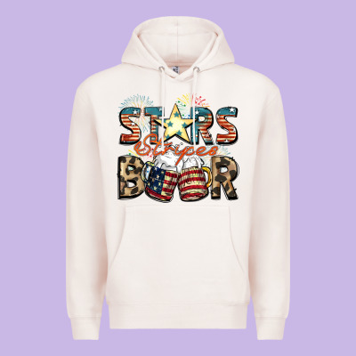 Stars Stripes Beer Premium Hoodie Designed By Fadigitalartstudio