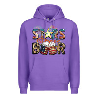 Purple Stars stripes beer Premium Hoodie - FaDigitalArtStudio