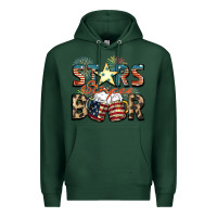 Sports Green Stars stripes beer Premium Hoodie - FaDigitalArtStudio
