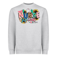 Heather Grey nurse Heavyweight Sweatshirt - CowGirlArtShop