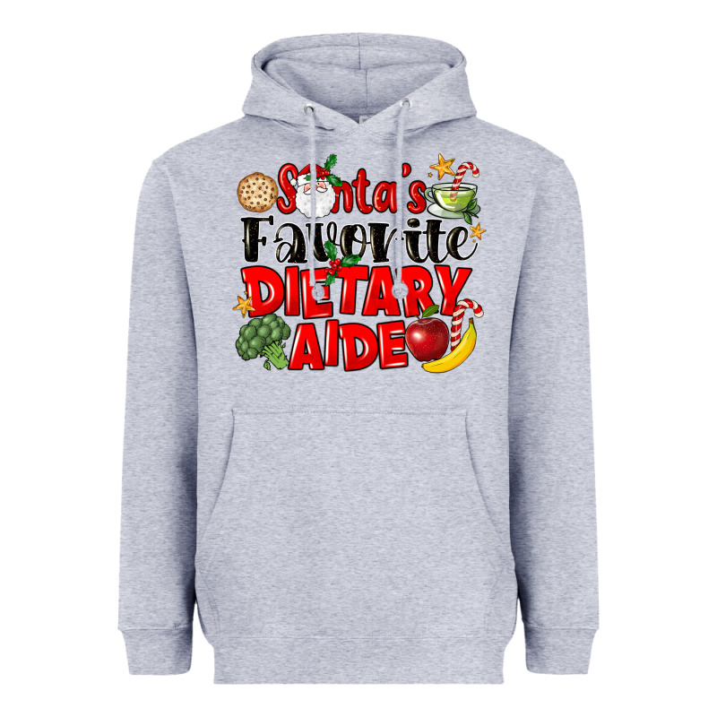 Santas Favorite Dietary Aide Heavyweight Hoodie by LillyAllenDesigns | Teevron