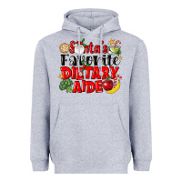 Heather Grey santas favorite dietary aide Heavyweight Hoodie - LillyAllenDesigns