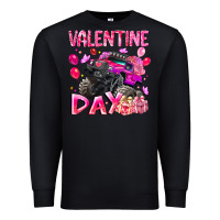 Black Valentine Day Premium Sweatshirt - CowhideDigitalArt