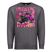 Charcoal Heather Valentine Day Premium Sweatshirt - CowhideDigitalArt