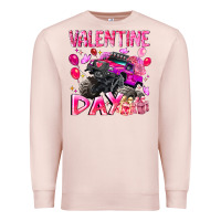Pale Pink Valentine Day Premium Sweatshirt - CowhideDigitalArt