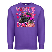 Purple Valentine Day Premium Sweatshirt - CowhideDigitalArt