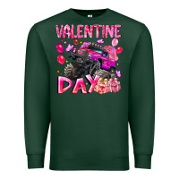 Sports Green Valentine Day Premium Sweatshirt - CowhideDigitalArt