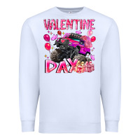 White Valentine Day Premium Sweatshirt - CowhideDigitalArt