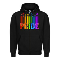 Black Pride Barcode Zipper Hoodie - FaDigitalArtStudio