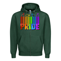 Sports Green Pride Barcode Zipper Hoodie - FaDigitalArtStudio