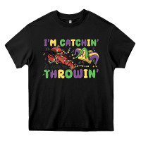 Black i'm catchin' if you're throwin' Heavy Core Tee - MaliasSmallBusiness