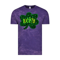 Cloud Purple Lucky Shamrock St Patricks Day Vintage Tee - Bettercallsaul
