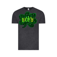 Vintage Black Lucky Shamrock St Patricks Day Vintage Tee - Bettercallsaul