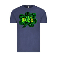 Vintage Denim Lucky Shamrock St Patricks Day Vintage Tee - Bettercallsaul
