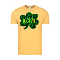 Vintage Mustard Lucky Shamrock St Patricks Day Vintage Tee - Bettercallsaul