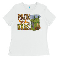 White pack your bags Ladies Tee - NancyCooperArtShop