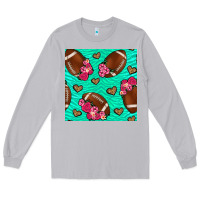 Moon Dust American Football roses and hearts Long Sleeve Tee - NancyCooperArtShop