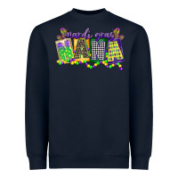 Navy mardi gras nana Heavyweight Sweatshirt - CowGirlArtShop
