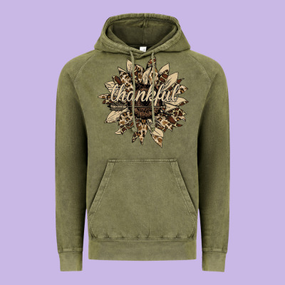 Thankful Sunflower Vintage Hoodie Designed By Bettercallsaul