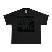 Black Christmas Begins With Christ Urban Heavy Tee - Bettercallsaul