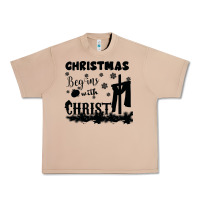 Burro Christmas Begins With Christ Urban Heavy Tee - Bettercallsaul