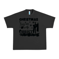 Pigment Black Christmas Begins With Christ Urban Heavy Tee - Bettercallsaul
