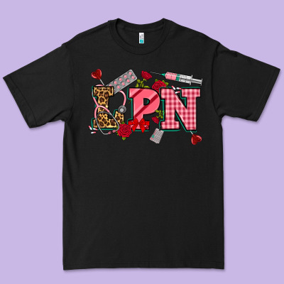 Valentinesday Lpn Premium Tee Designed By Nancycooperartshop